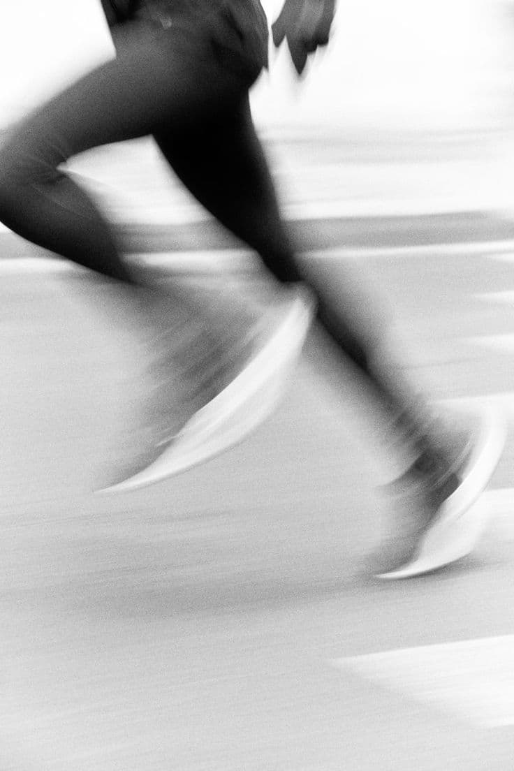 Passada de corrida em movimento